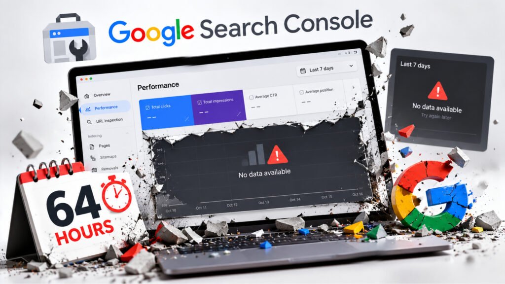 Google Search Console’s Performance Report Went Dark for 64 Hours, and Nobody Knows Why Yet