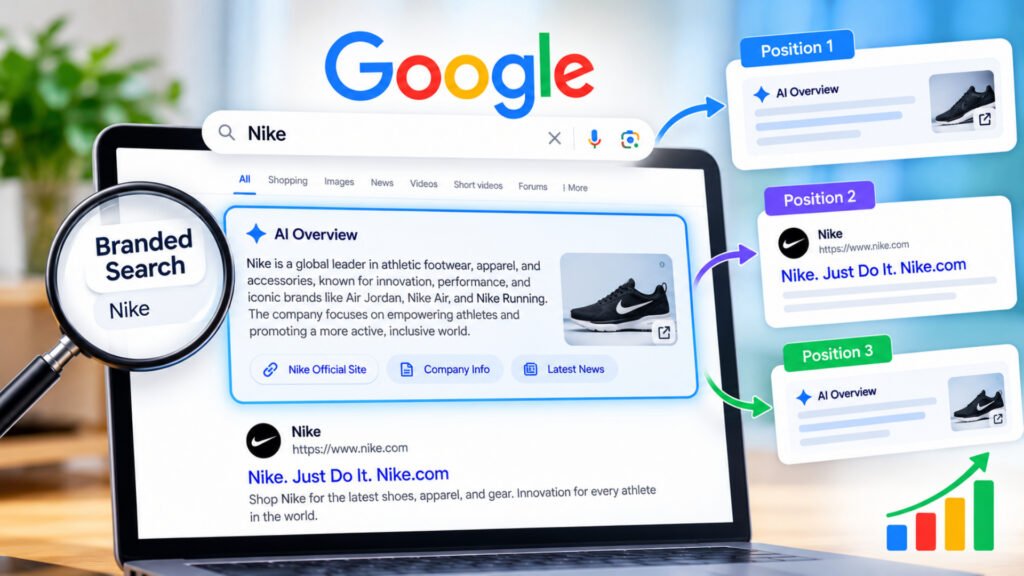 Google Shows AI Overviews for Branded Searches Too, and Position Varies